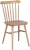Krzesło drewniane z półokrągłym oparciem naturalne | Go In Bistro Pico